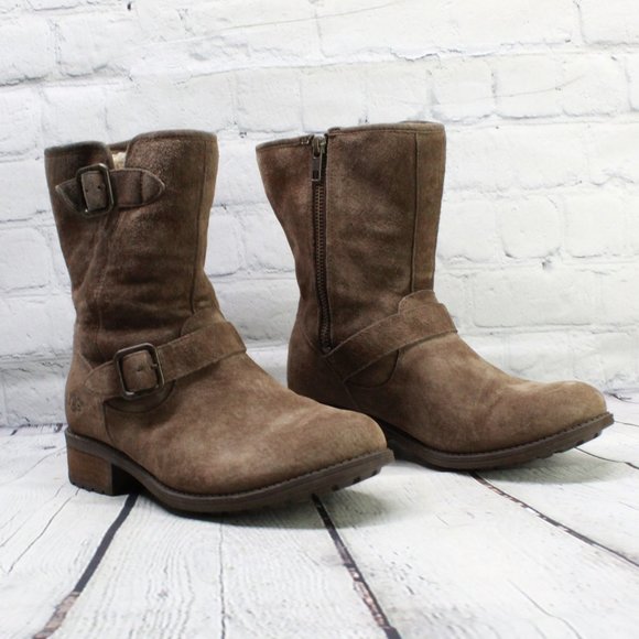 UGG Insulated Zip Winter Ankle Boots Size 6.5 - Picture 2 of 9